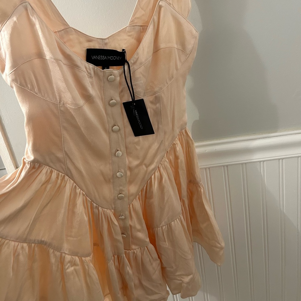 Vanessa Mooney - cream satin romper - Small